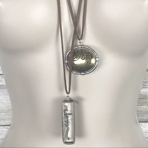 2 coldwater creek lariat necklaces